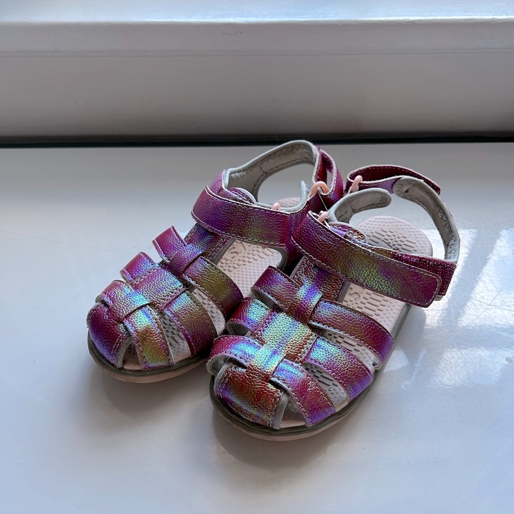 Pink Strappy Sandals with Ankle Strap